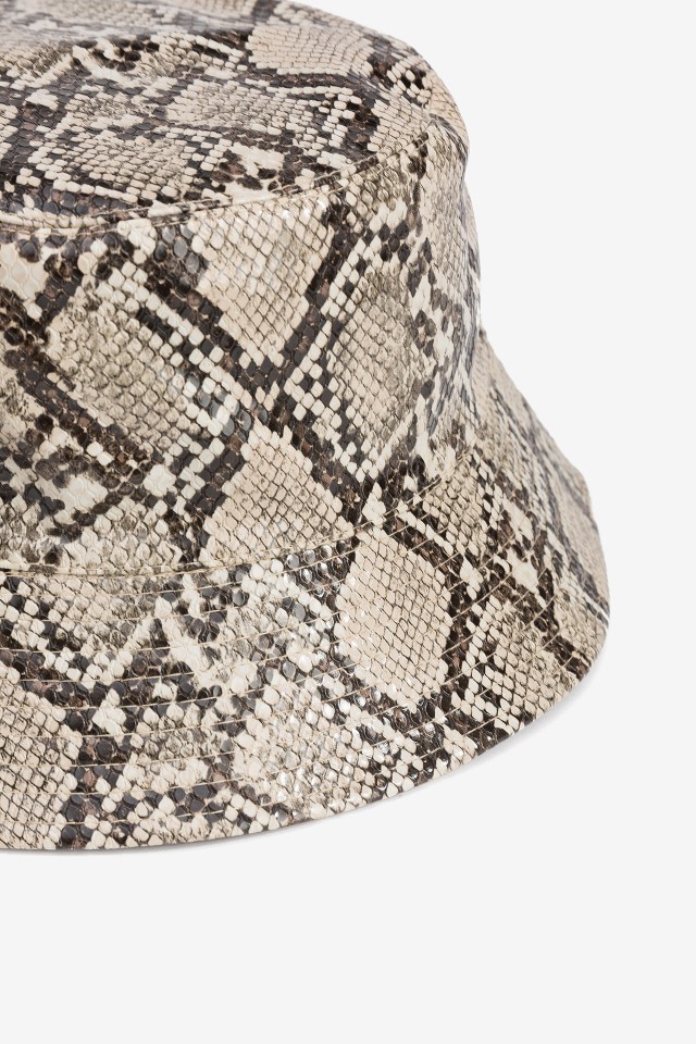 Snake-Effect Bucket Hat Snake-Effect Bucket Hat