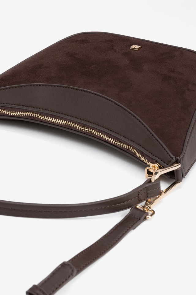 Bolso Efecto Gamuza Combinado