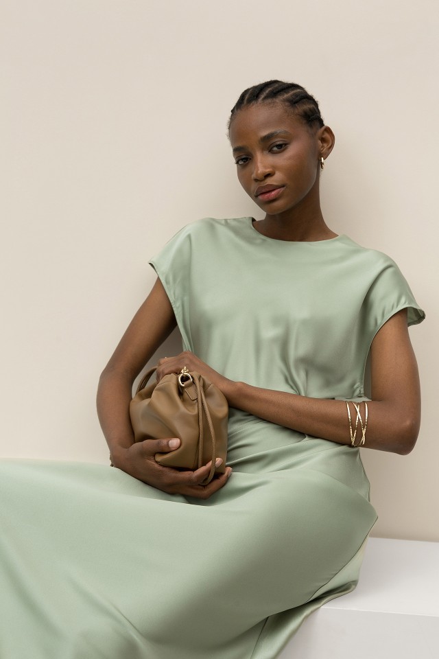 Midi Dress with Knot