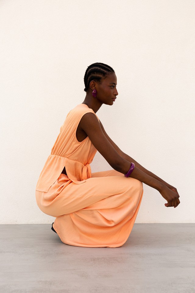 Calas Wide-leg Acetinadas