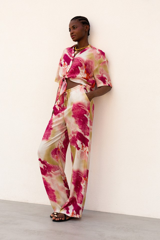 Calas Wide-leg Wrinkled