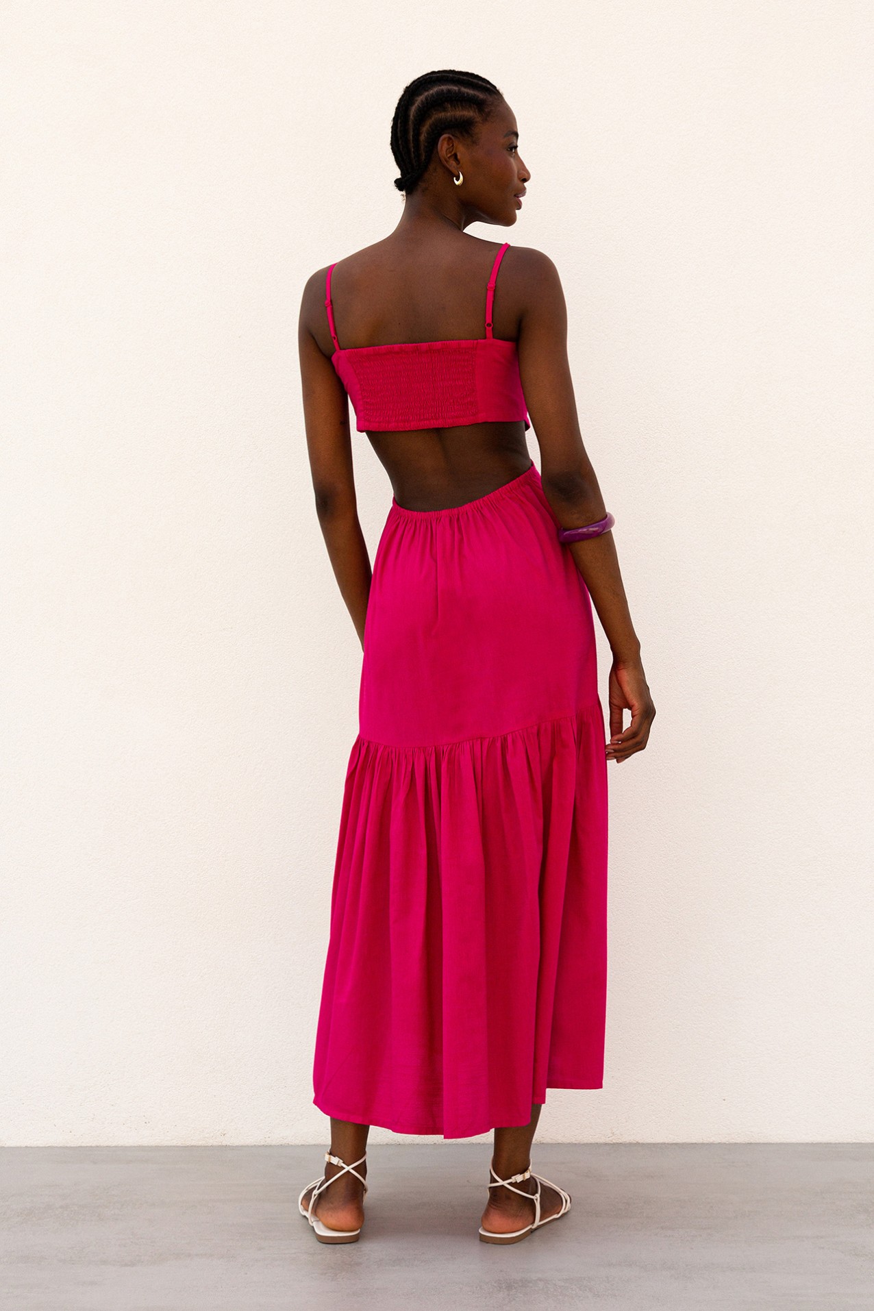 Vestido Rosa Vibrante