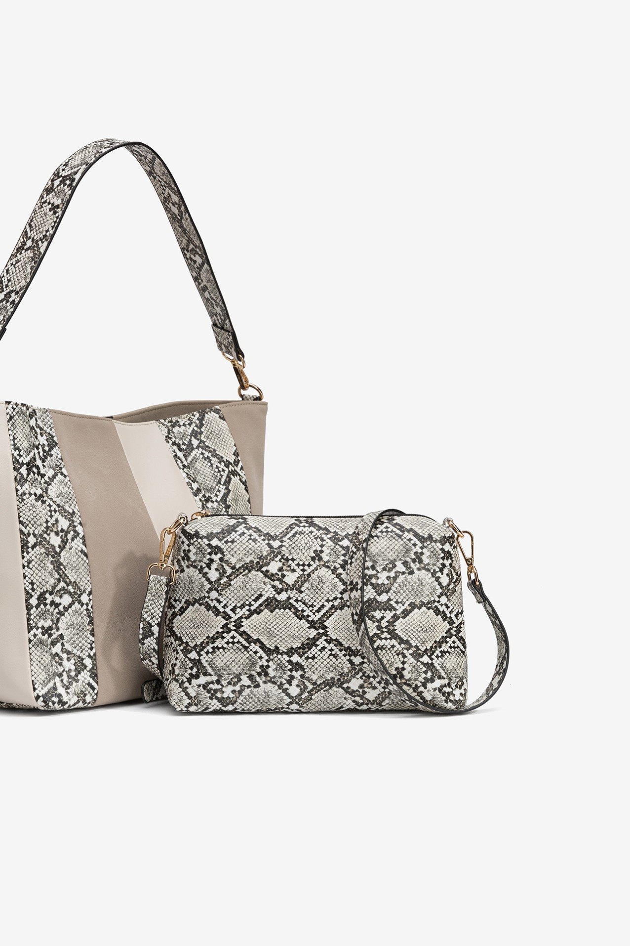 Faux Leather Patchwork Bag