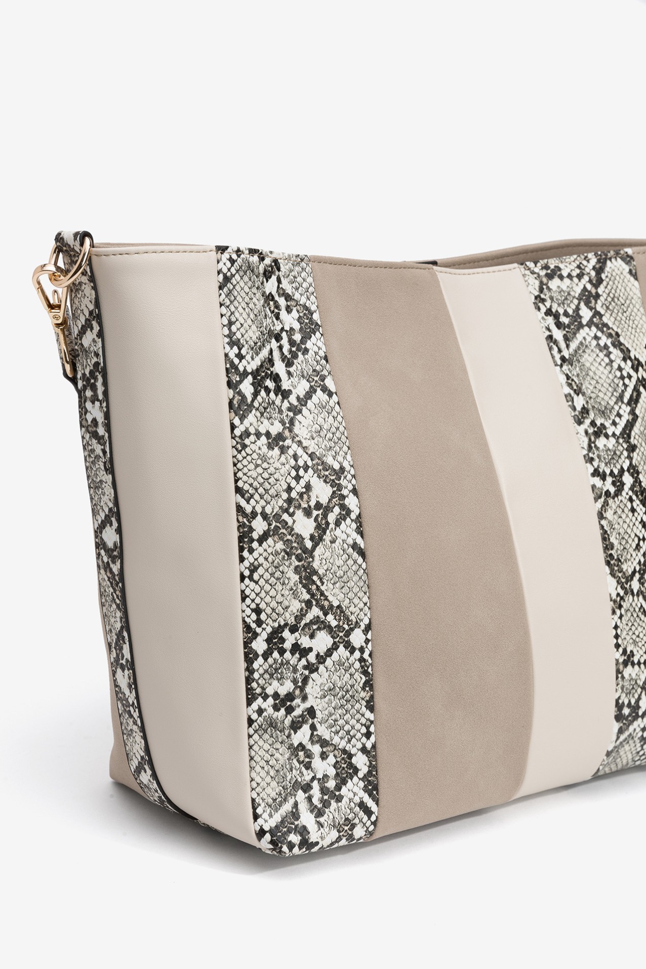 Faux Leather Patchwork Bag