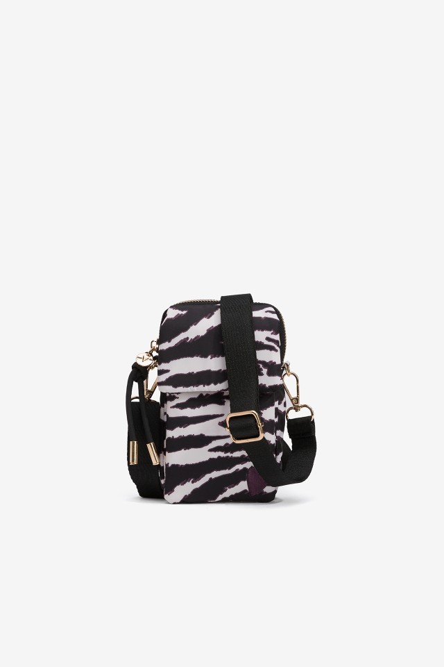 Bolso para mvil de nailon estampado