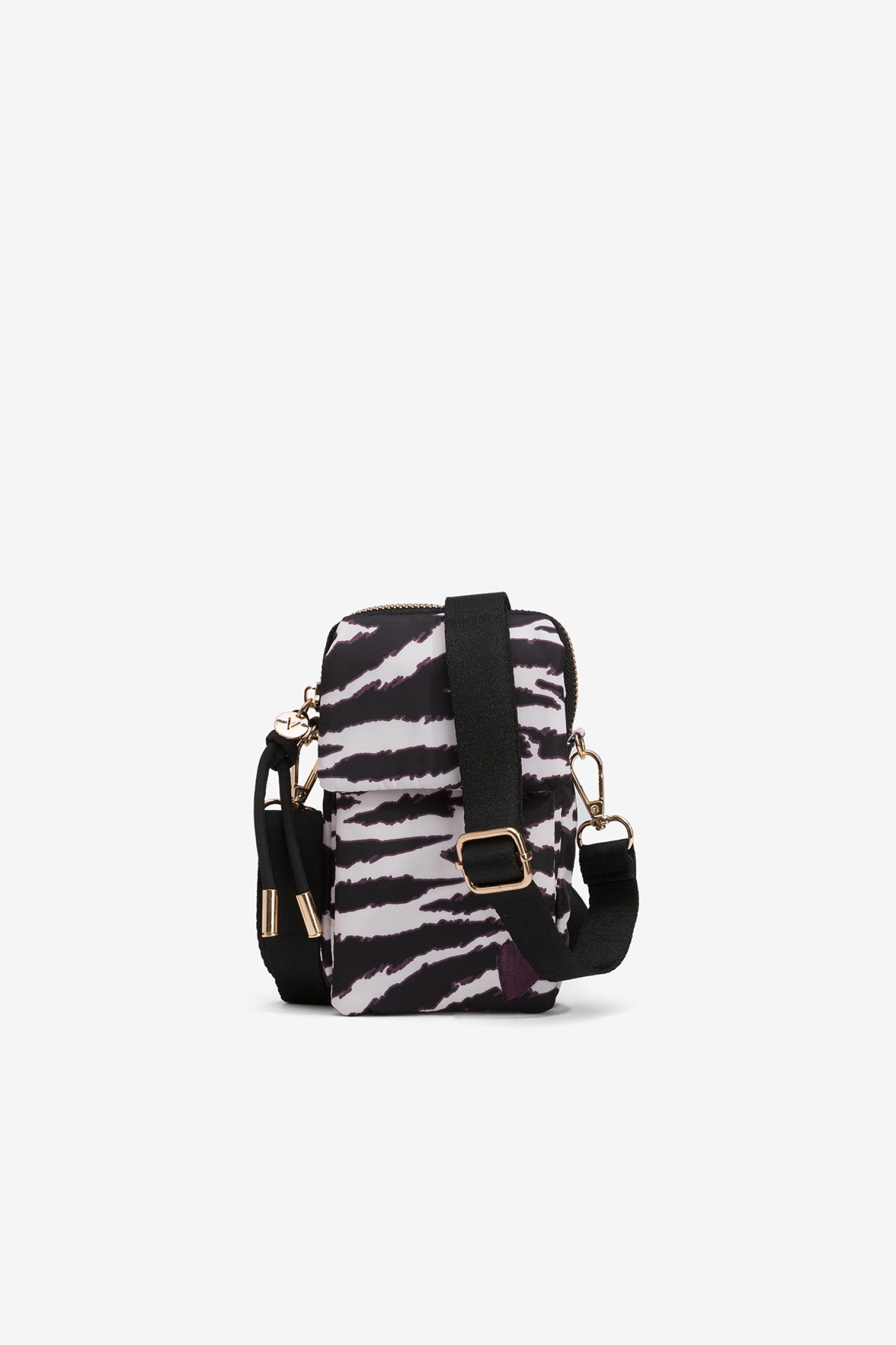 Bolso para mvil de nailon estampado