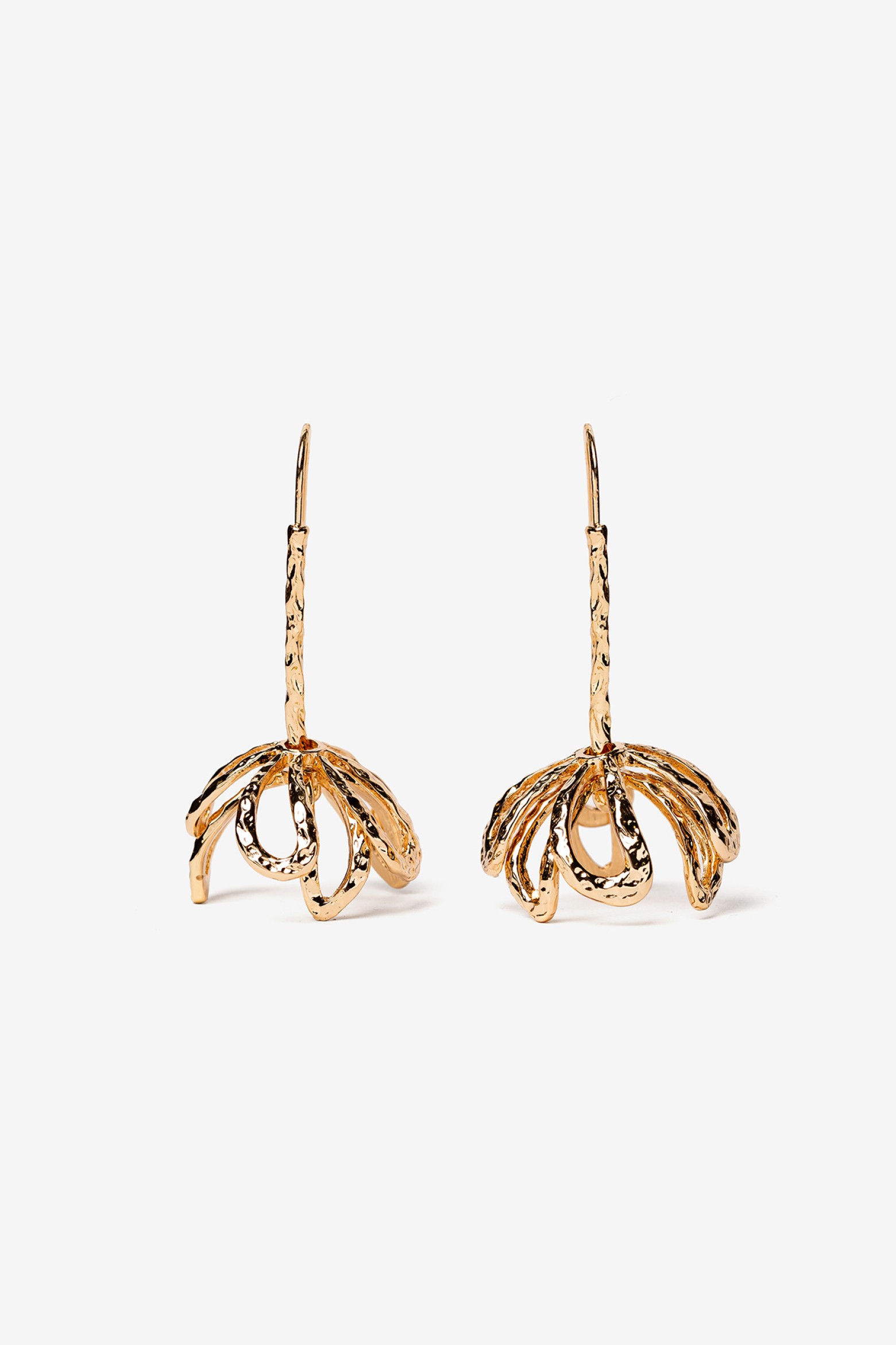 Pendientes de Gancho con Flor