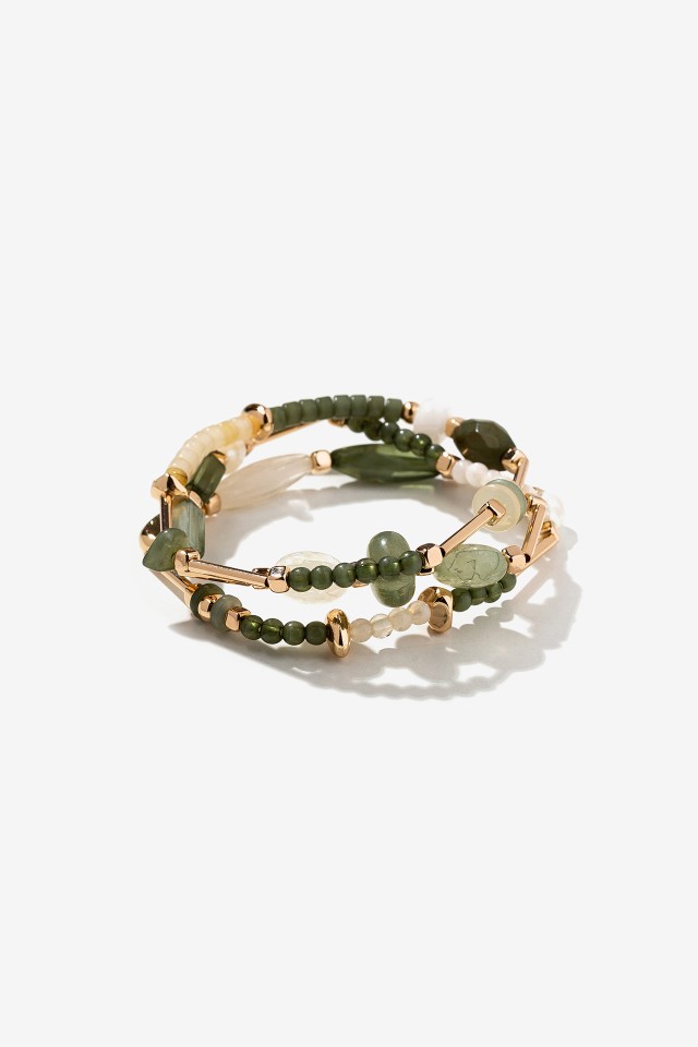 Acrylic Bead Bracelet Set