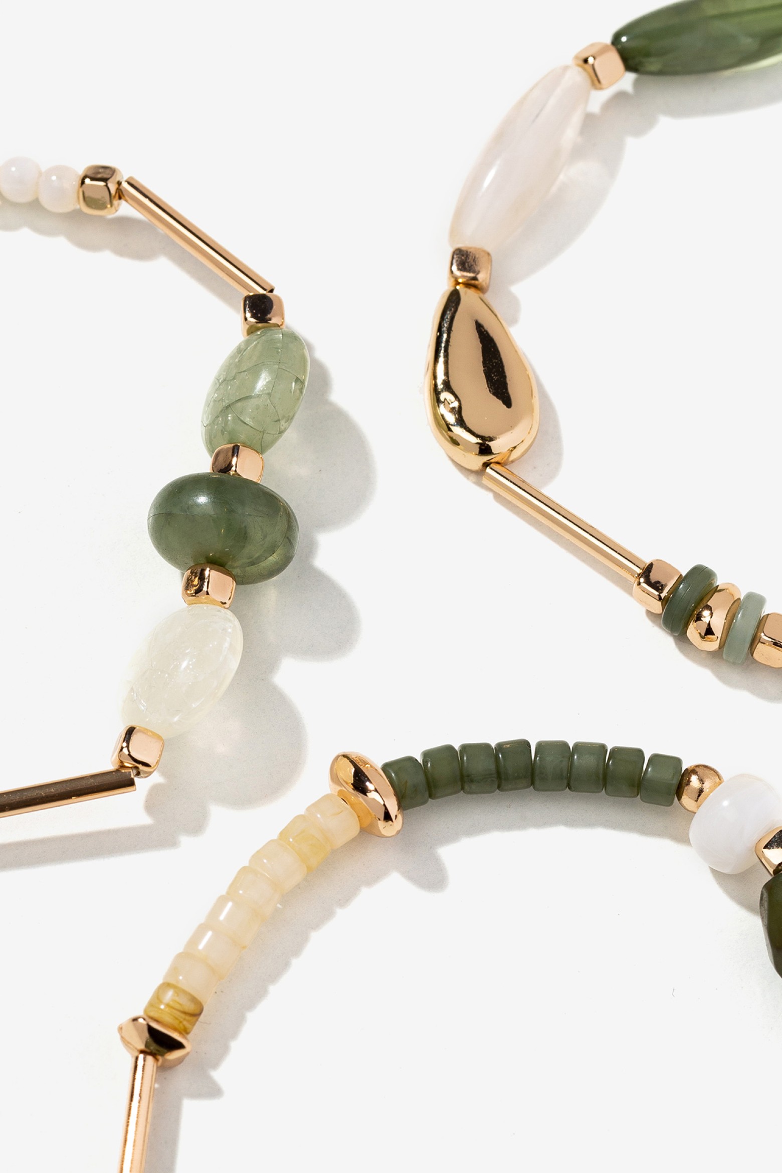 Set Pulseiras de Missangas Acrlicas