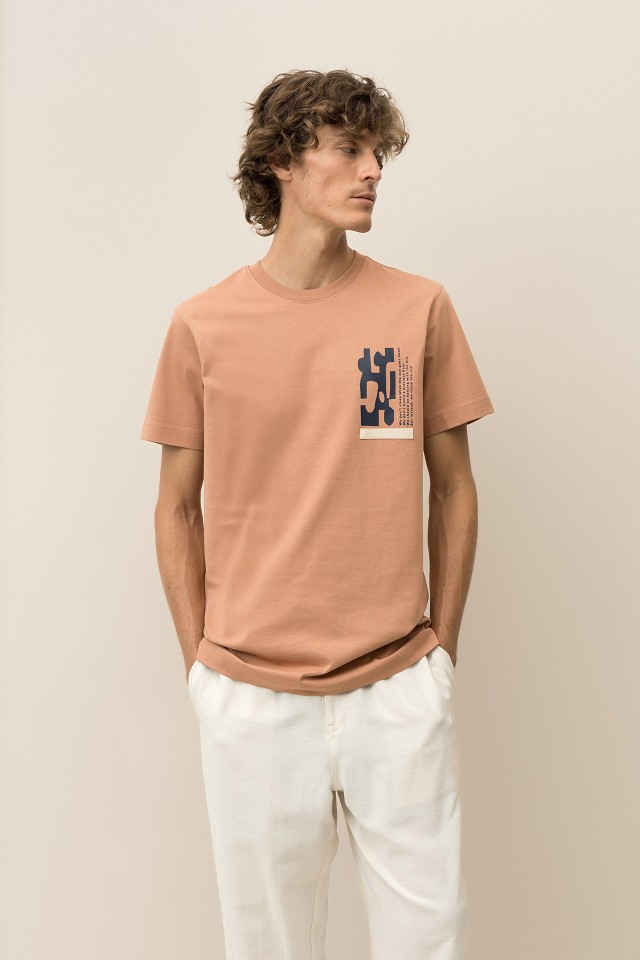 Printed T-shirt with Patch