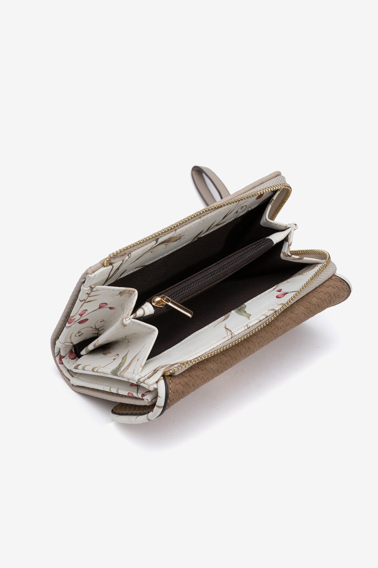 Monedero texturizado bicolor