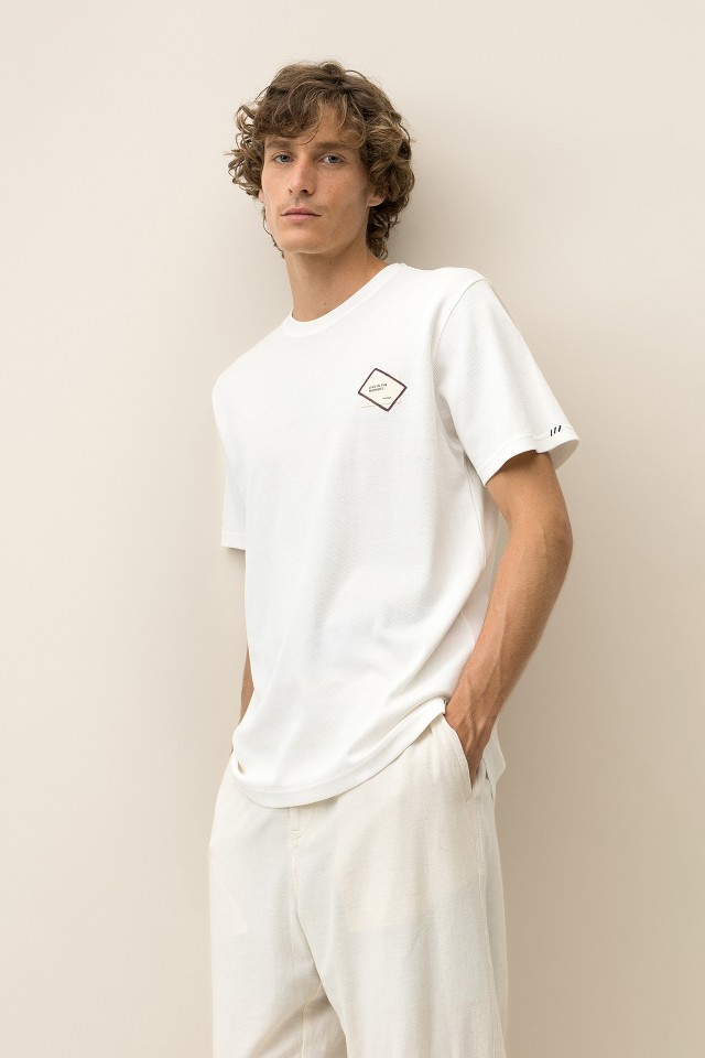 T-shirt with Printed Patch