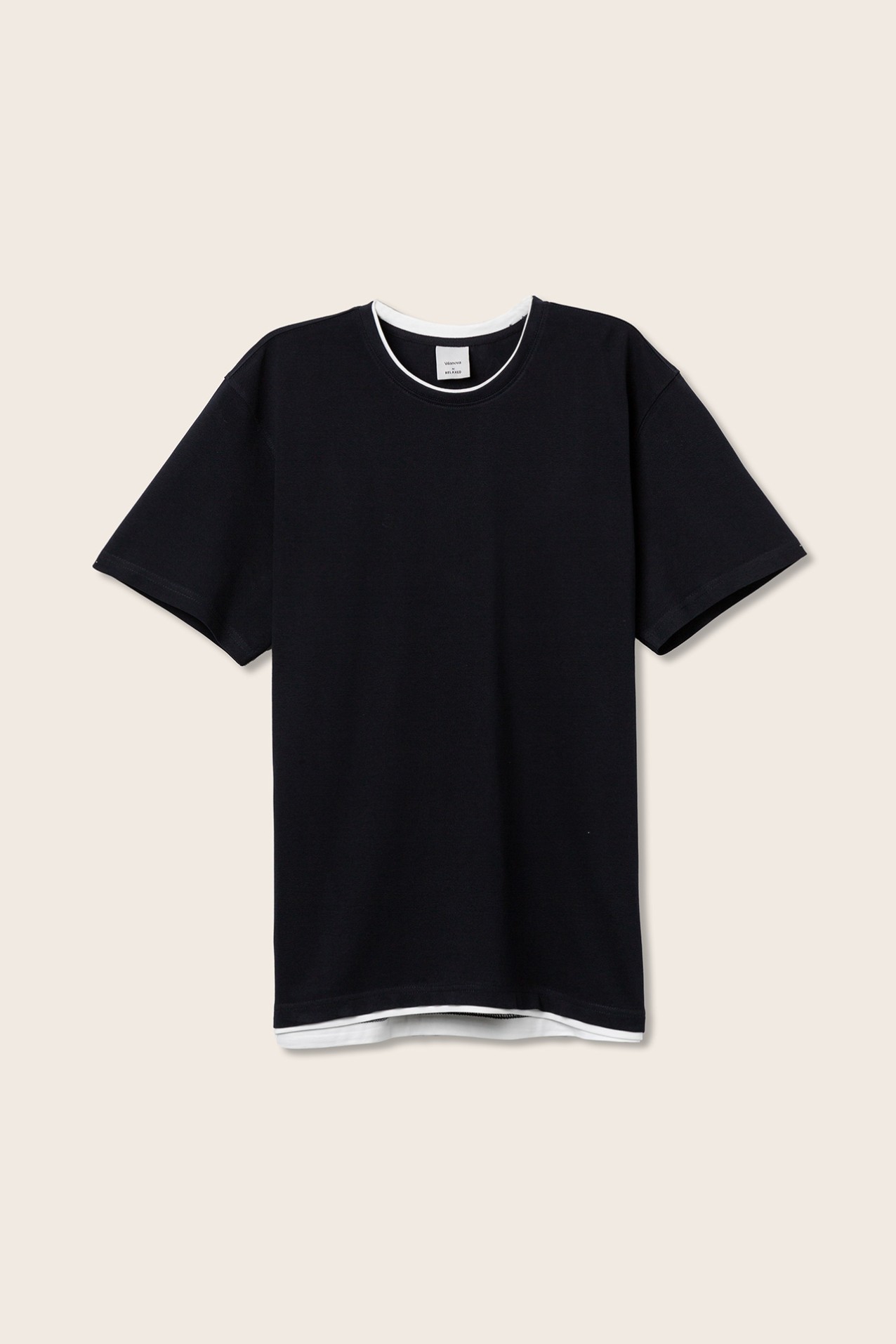 T-shirt de Malha Piquet Combinada