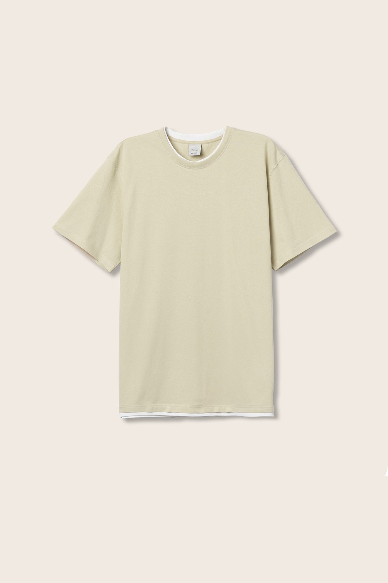 T-shirt de Malha Piquet Combinada