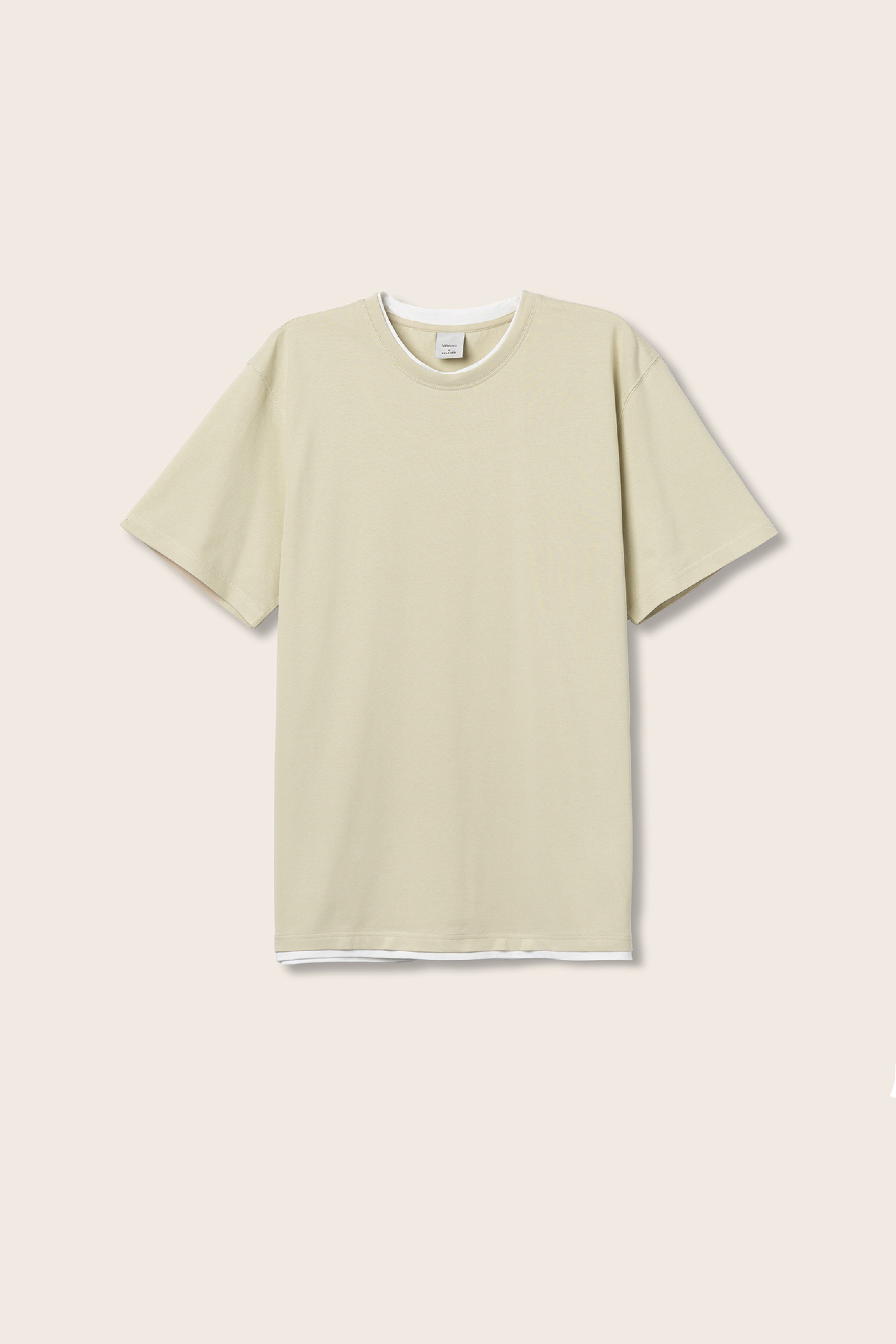 T-shirt de Malha Piquet Combinada