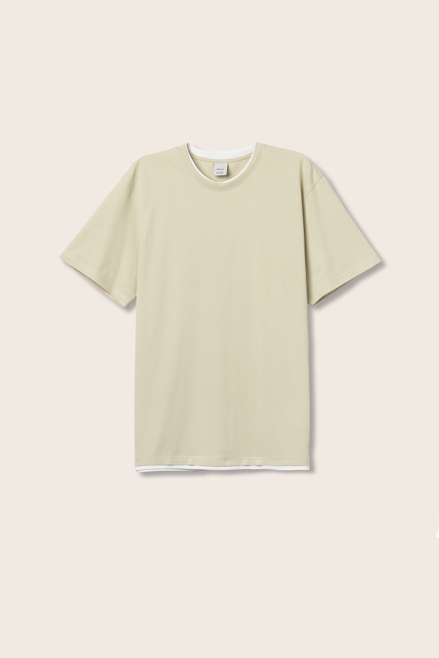 Combined Piqué Knit T-shirt Combined Piqué Knit T-shirt