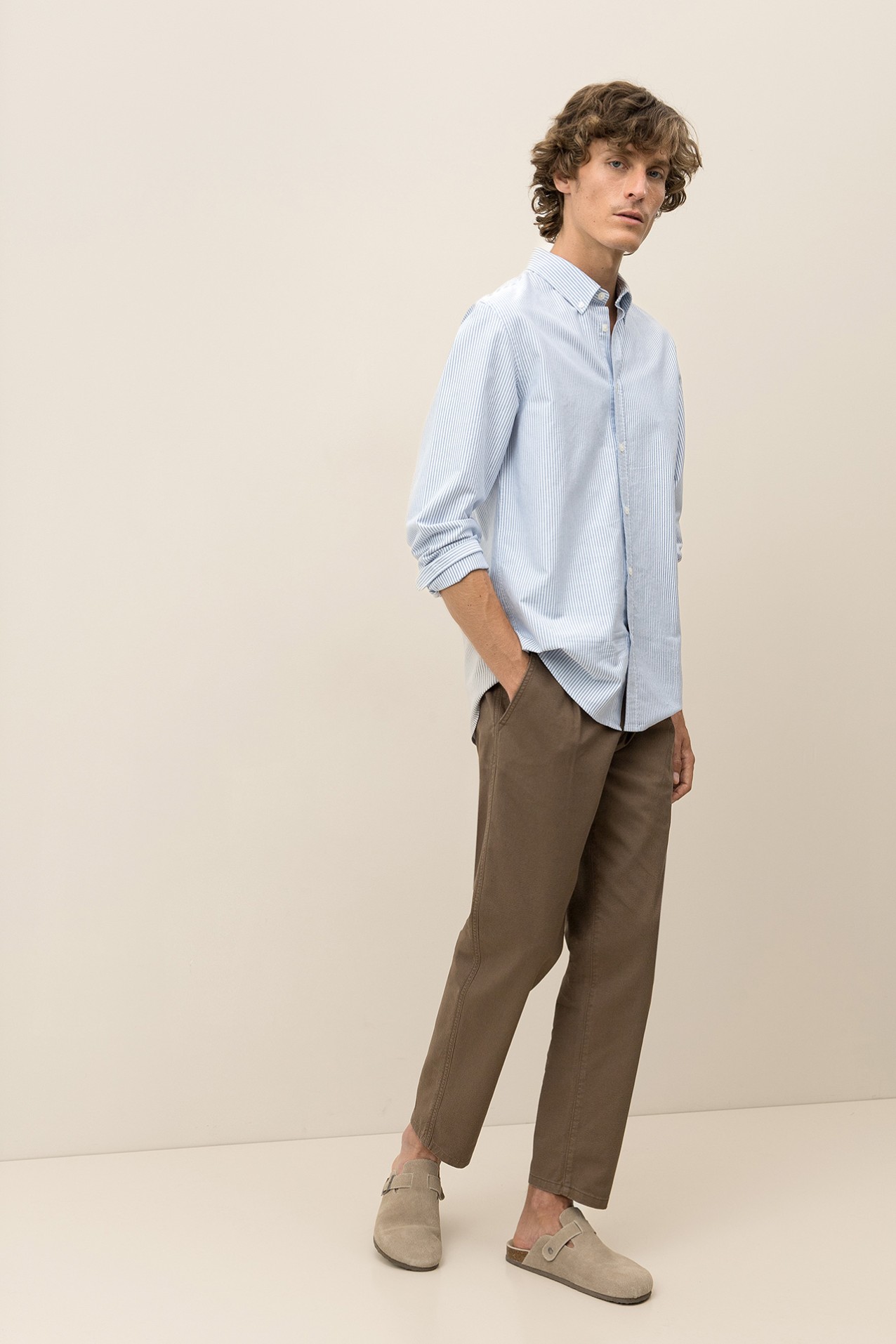 Camisa de Algodn a Rayas