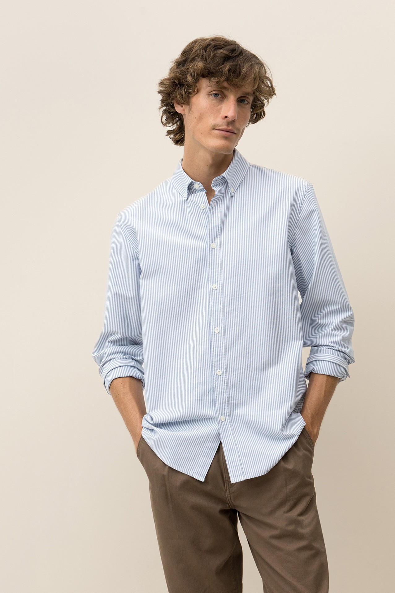 Camisa de Algodn a Rayas