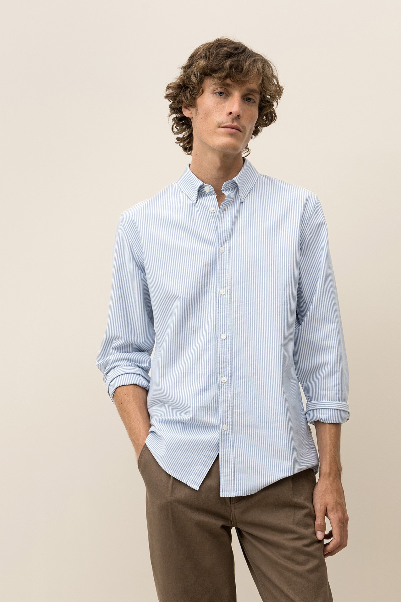 Camisa de Algodn a Rayas