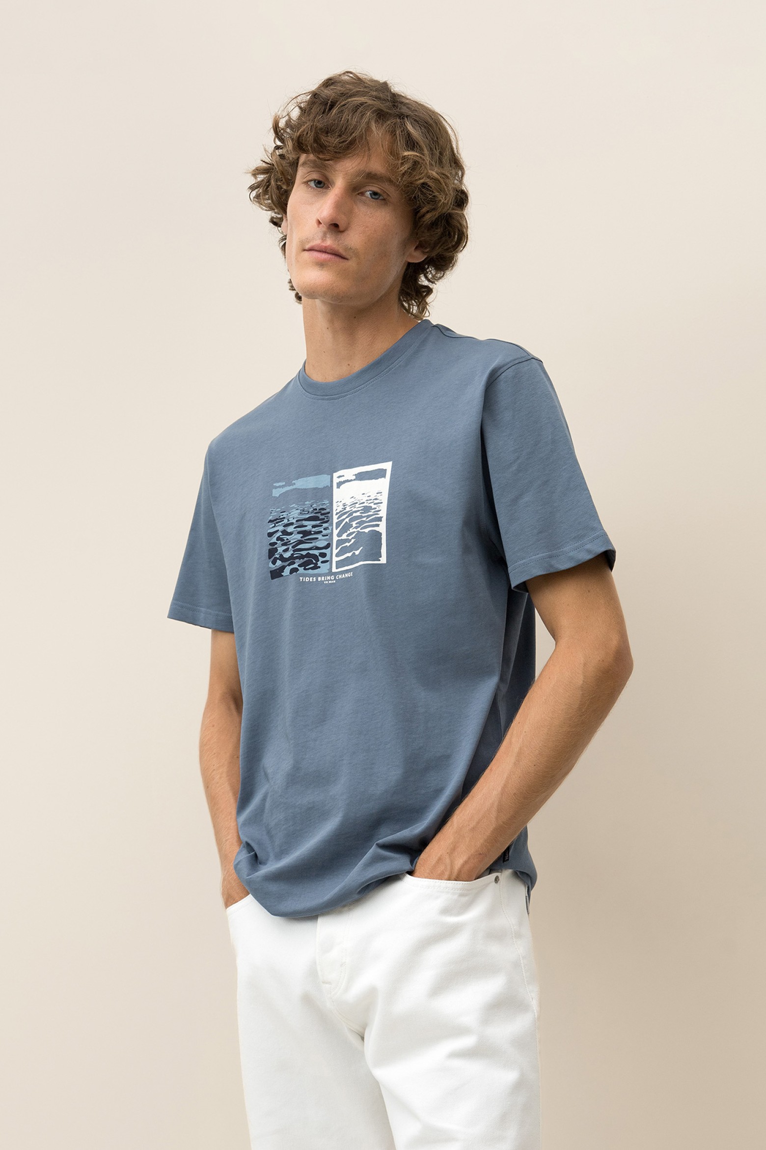 T-shirt Regular Fit com Estampado