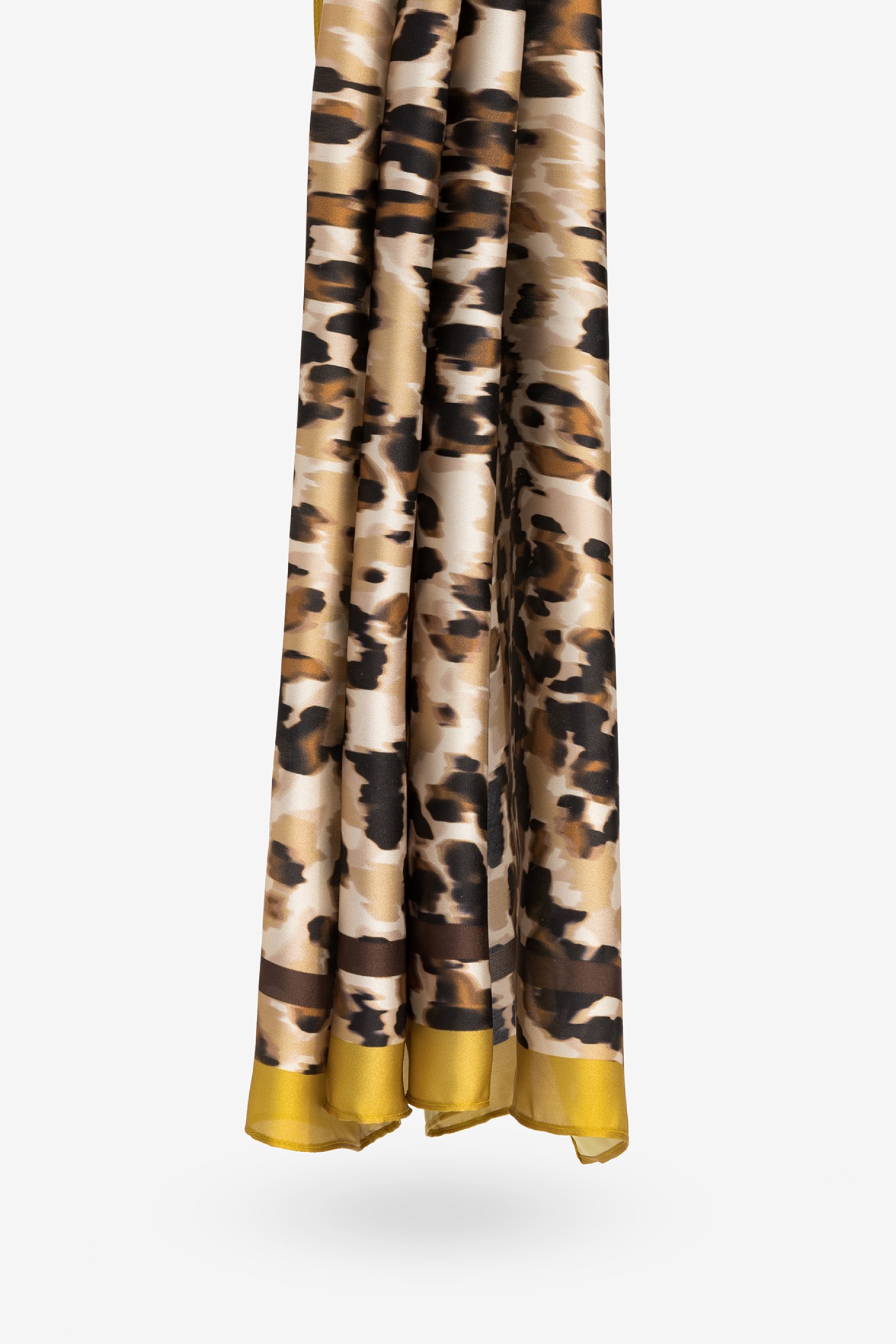 Animal Print Satin Scarf