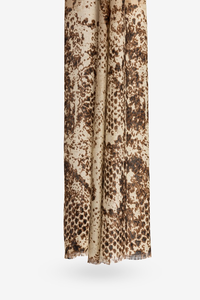 Animal Print Rectangular Scarf