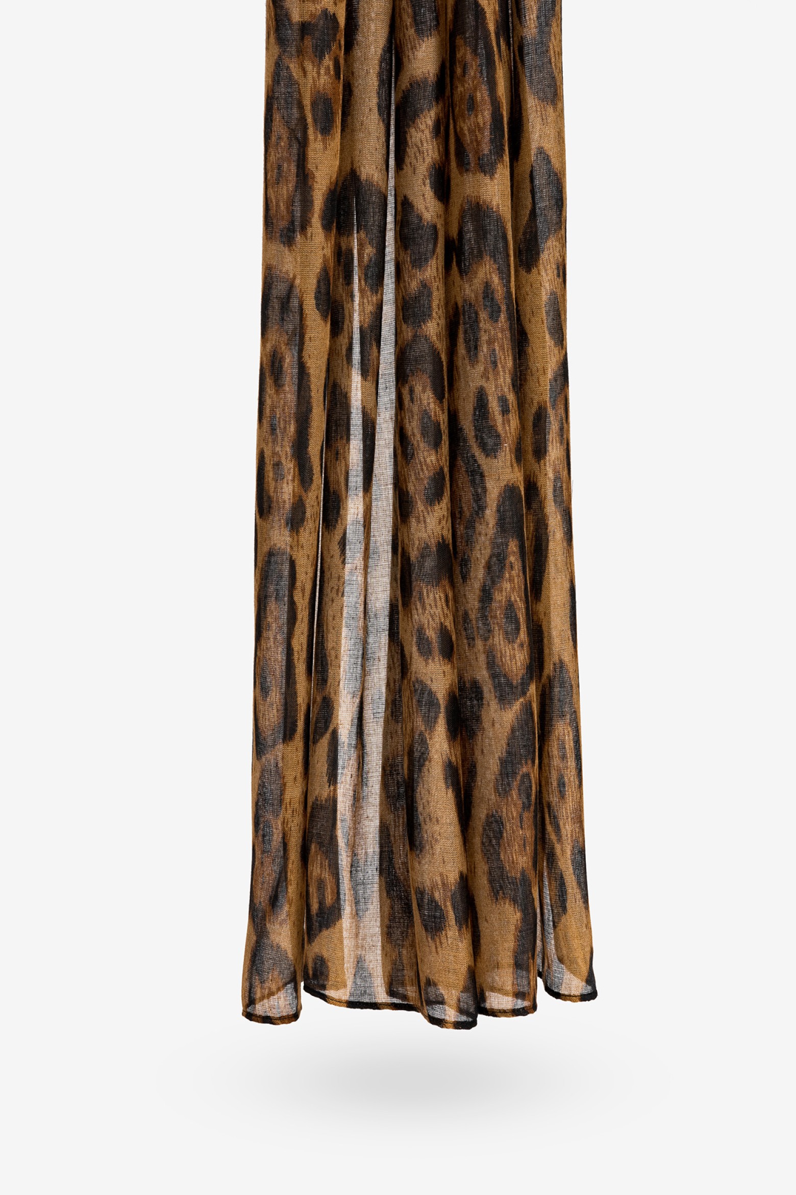 Rectangular Scarf with Animal Print