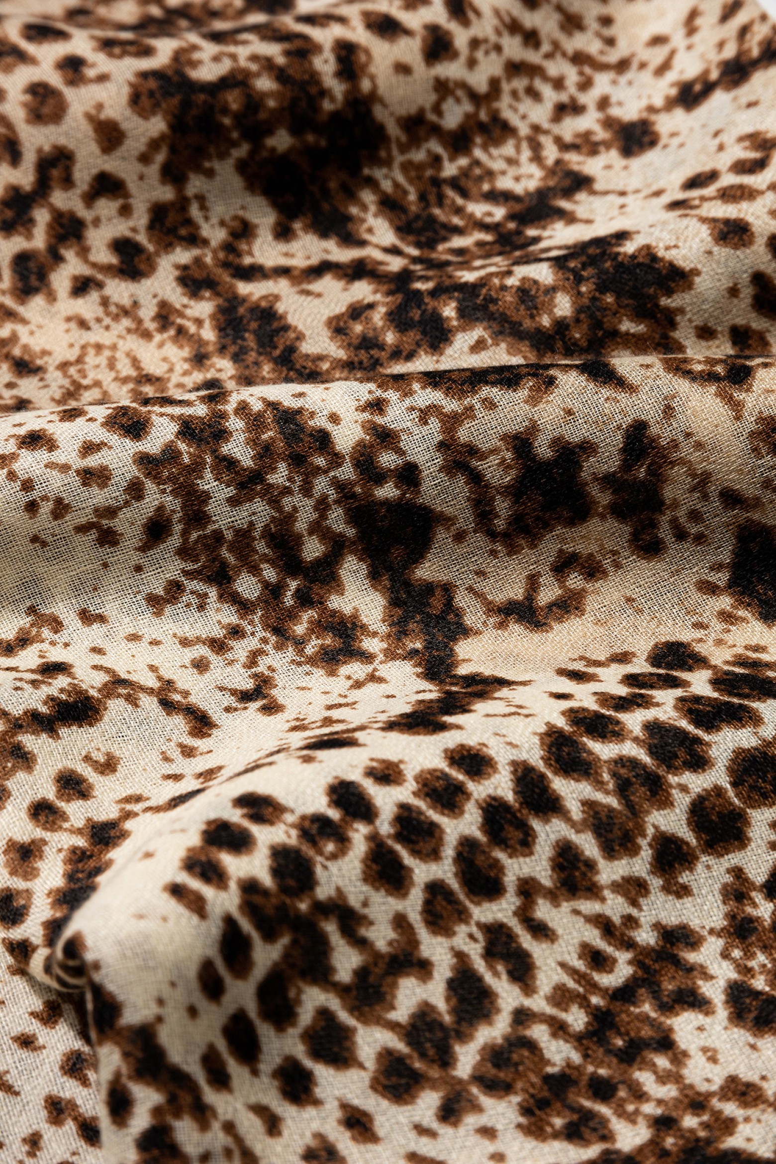 Animal Print Rectangular Scarf