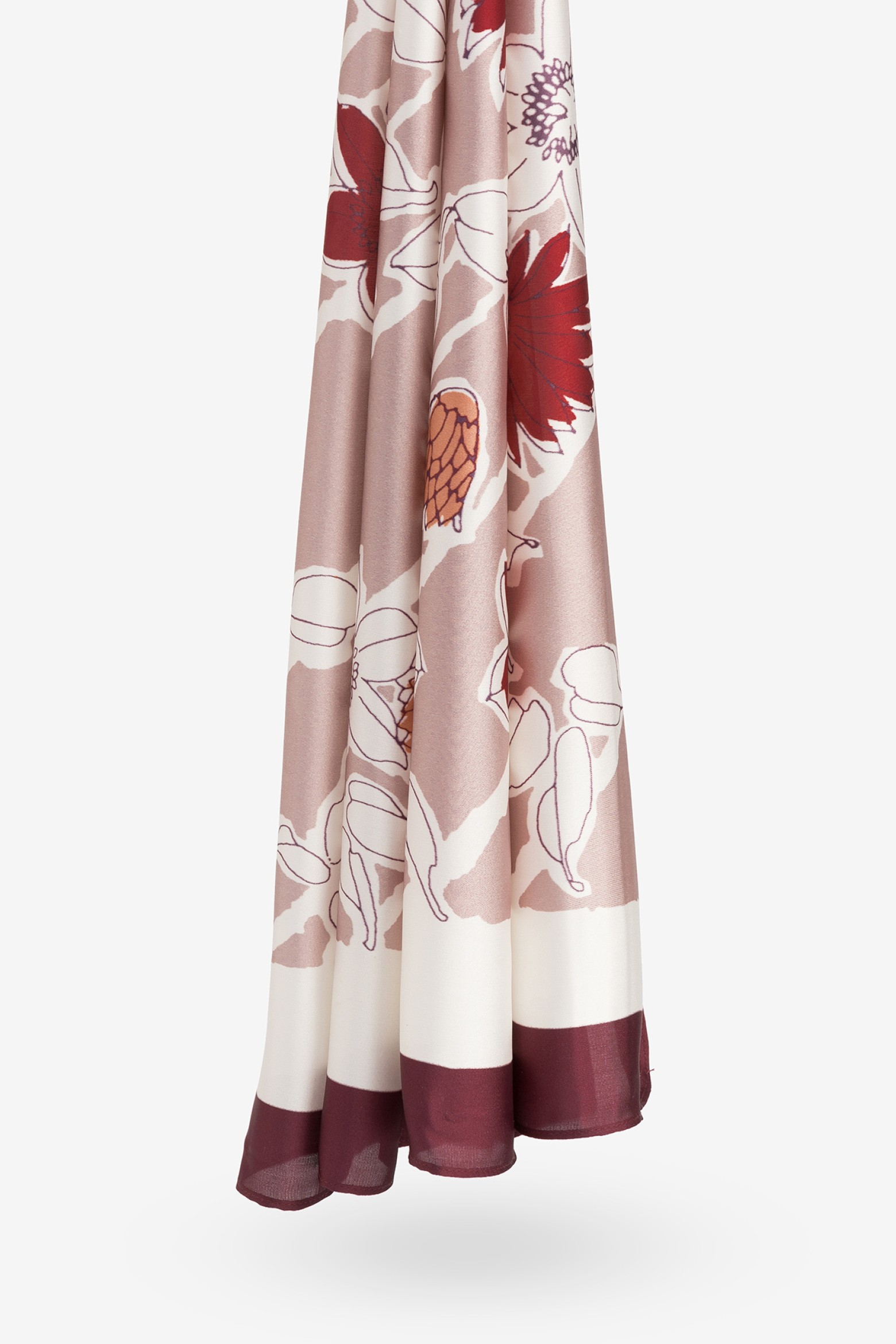 Leno Acetinado Estampado Floral