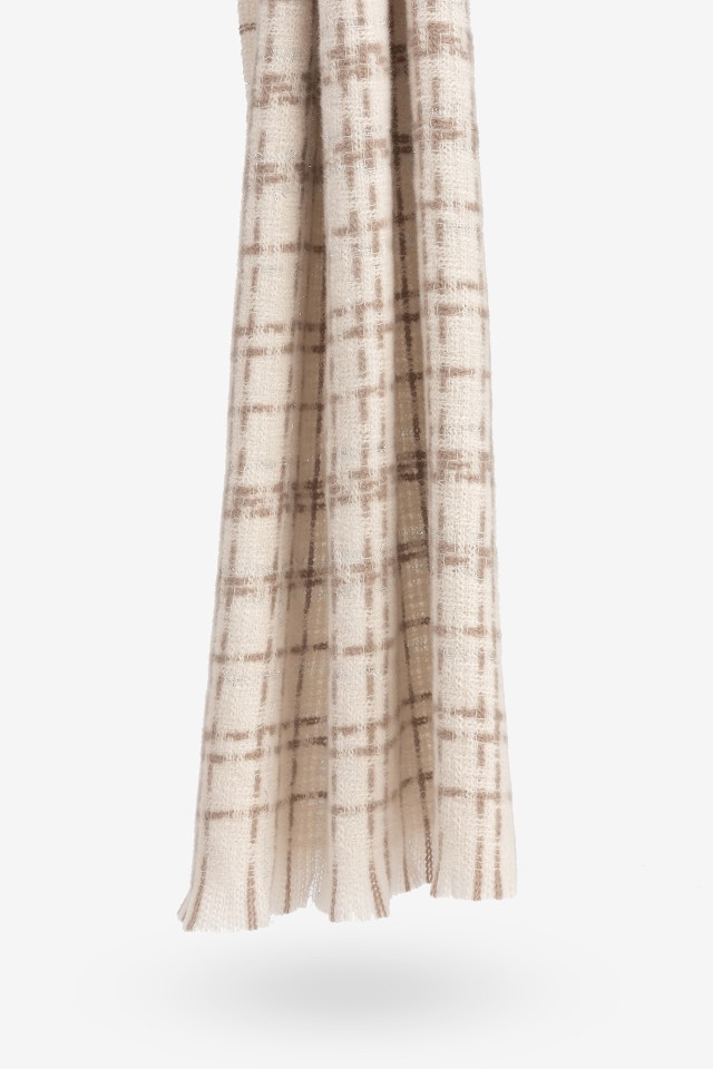 Manta Cachecol Xadrez