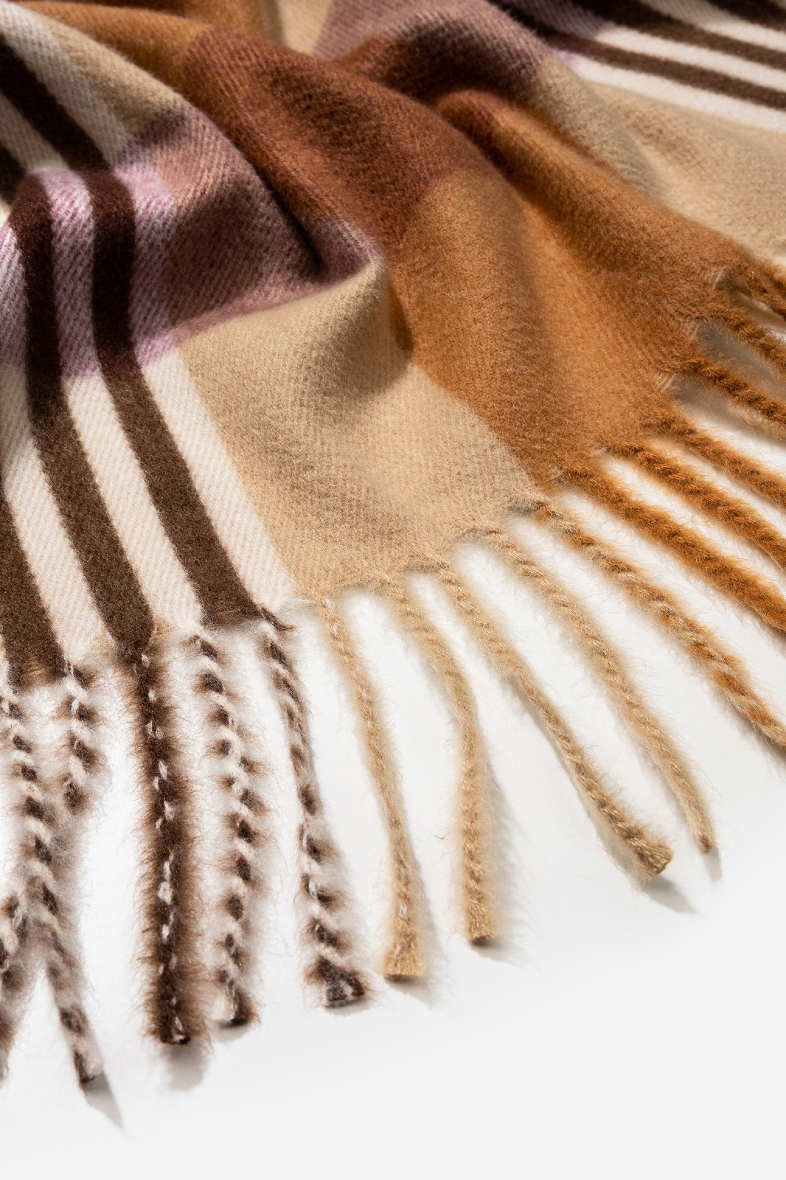 Checked Blanket Scarf