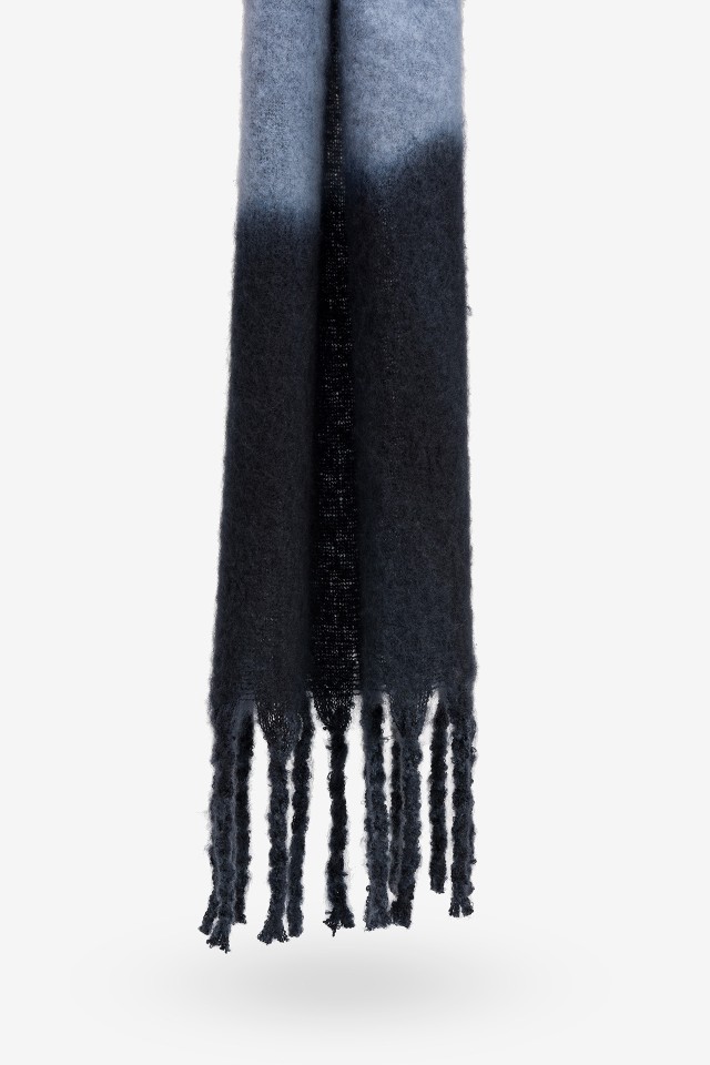 Brushed Tricolor Blanket Scarf