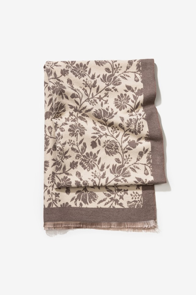 Floral Blanket Scarf Floral Blanket Scarf