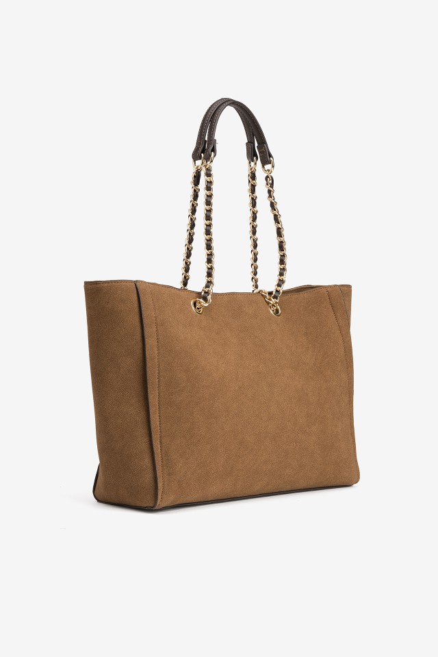 Suede-Effect Shopper Bag Suede-Effect Shopper Bag
