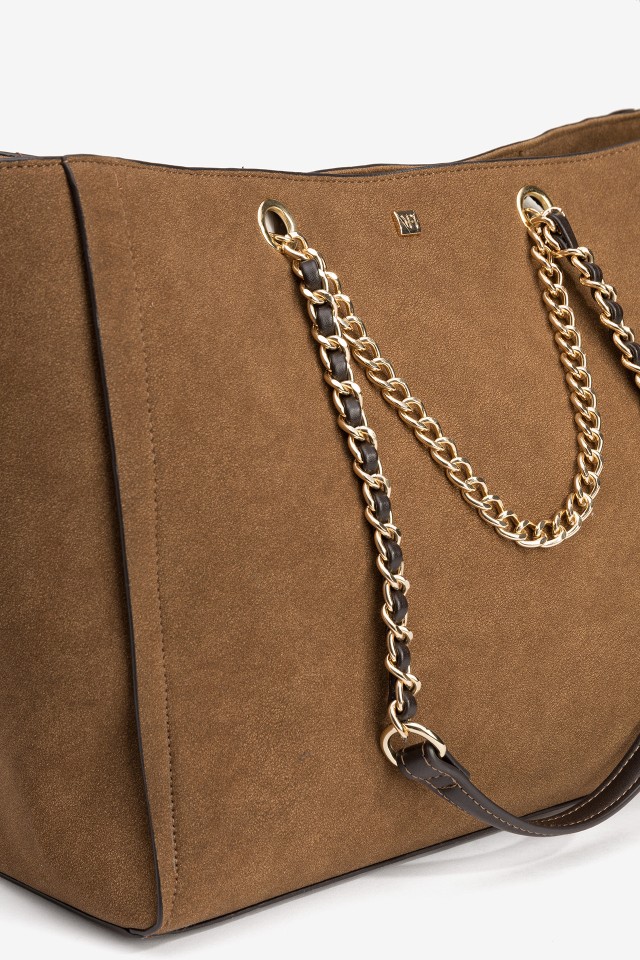 Suede-Effect Shopper Bag Suede-Effect Shopper Bag