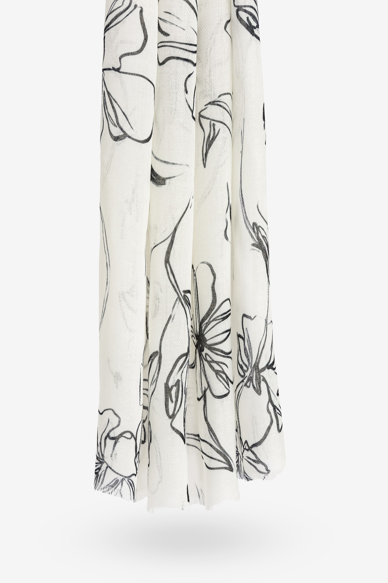 Leno Retangular Estampado Floral