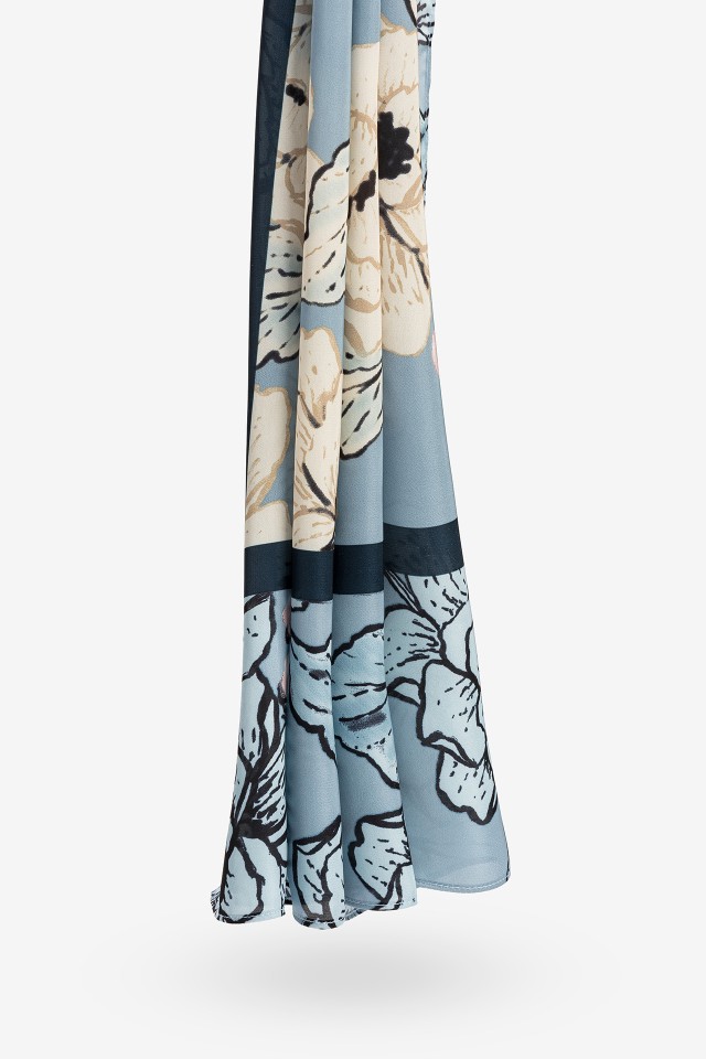 Leno Acetinado Estampado Floral