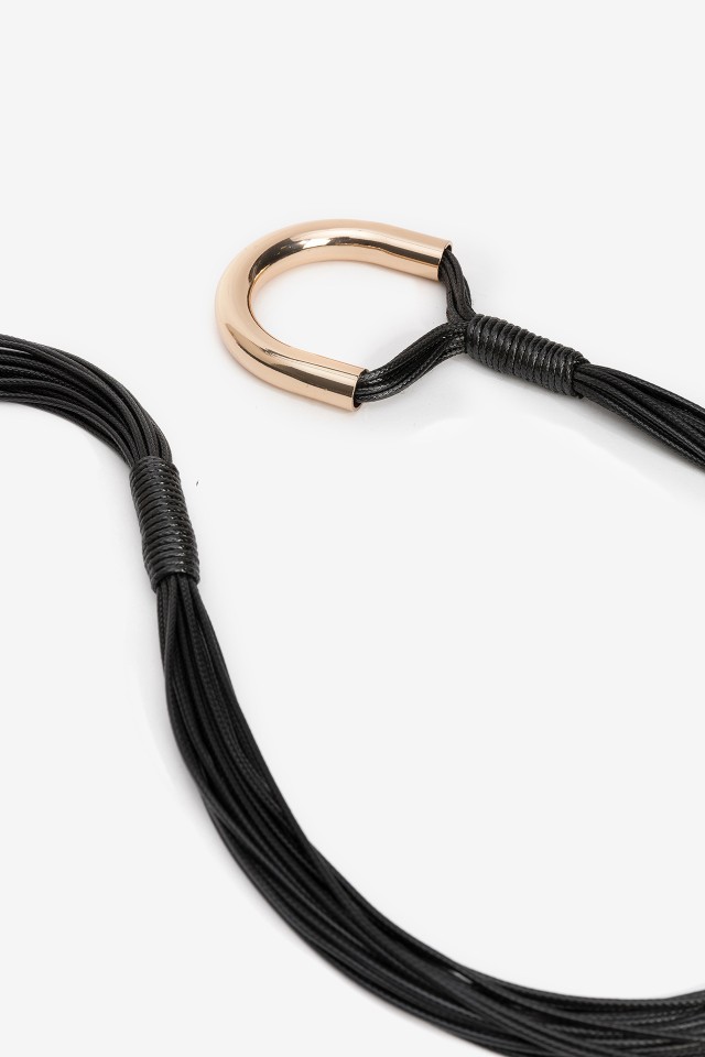 Black Tassel Belt