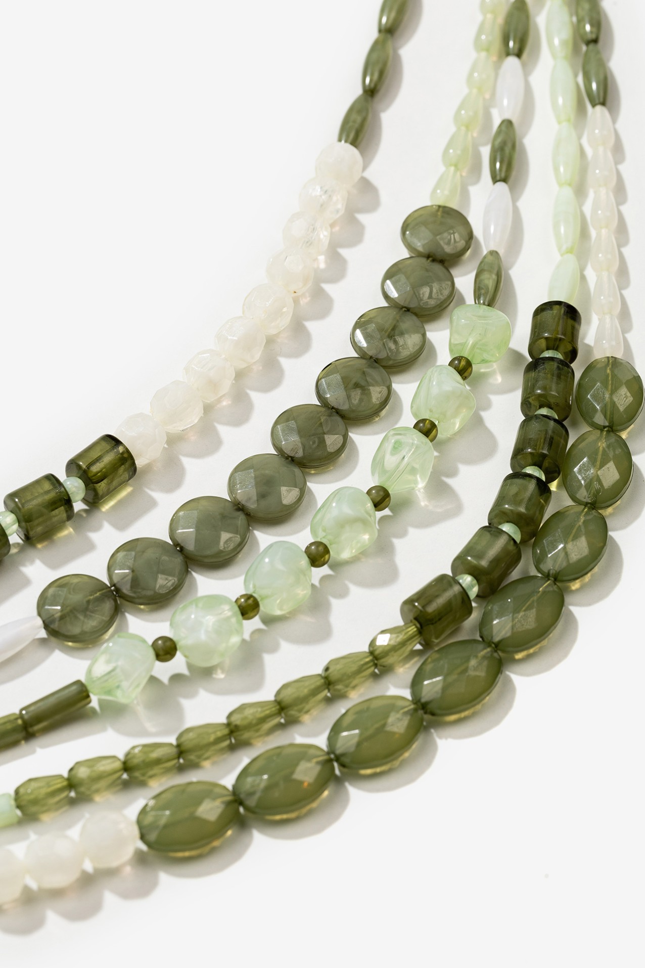 Colar Multicamada Verde