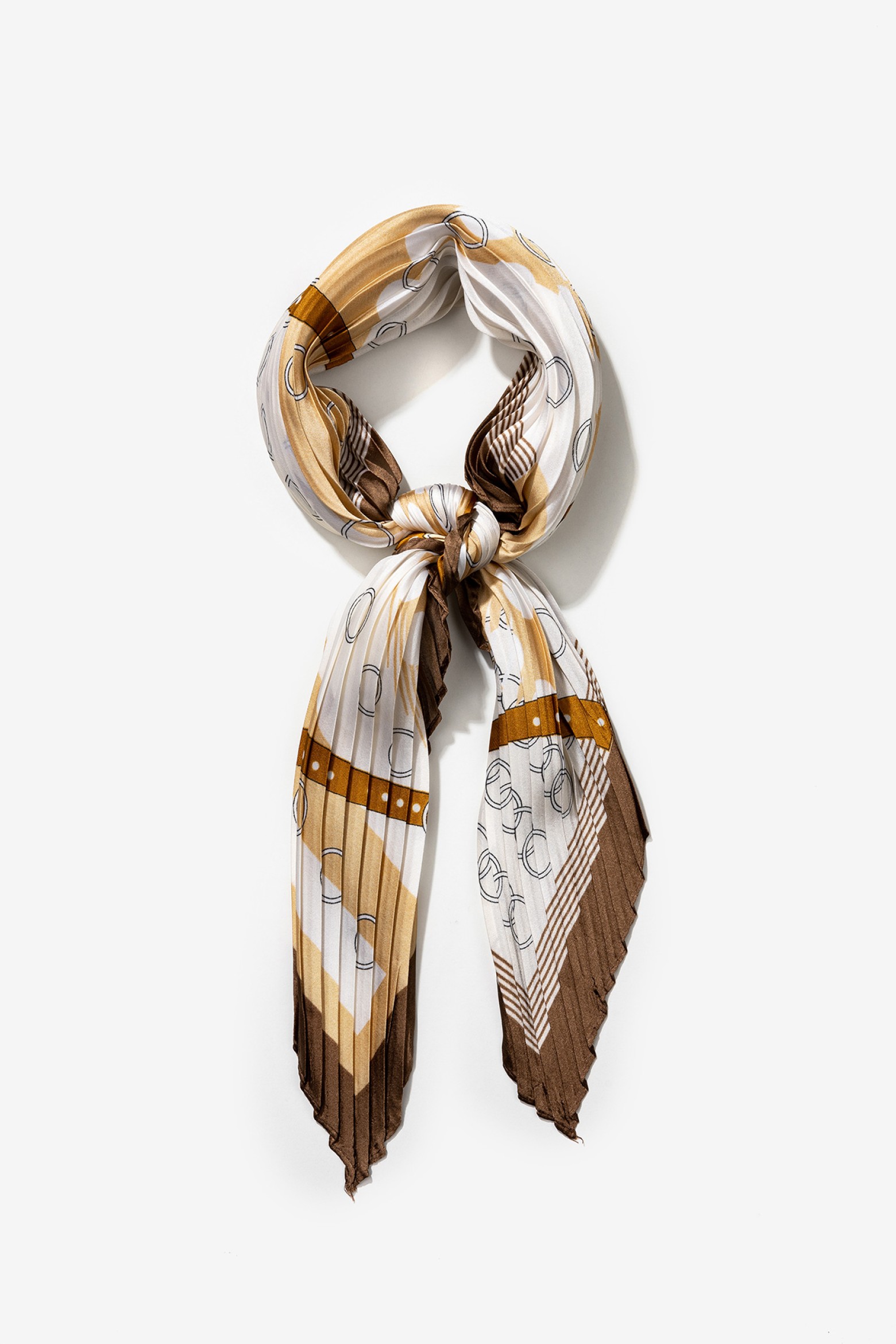 Pleated Satin Bandana