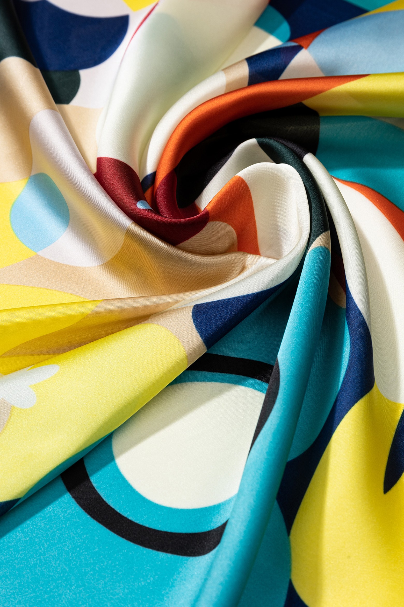 Floral Satin Bandana