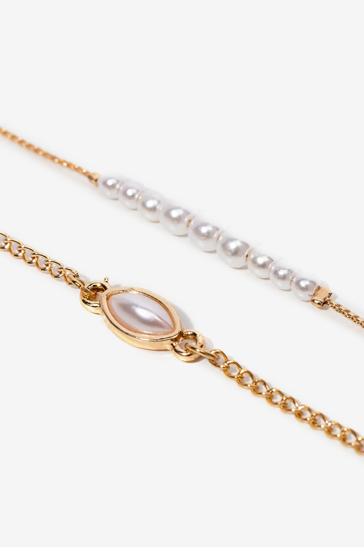 Pulseira Dourada com Prolas