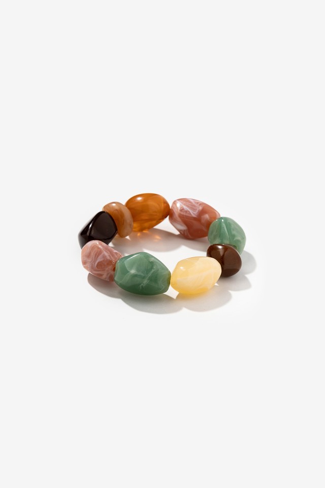 Pulsera de piedras coloridas