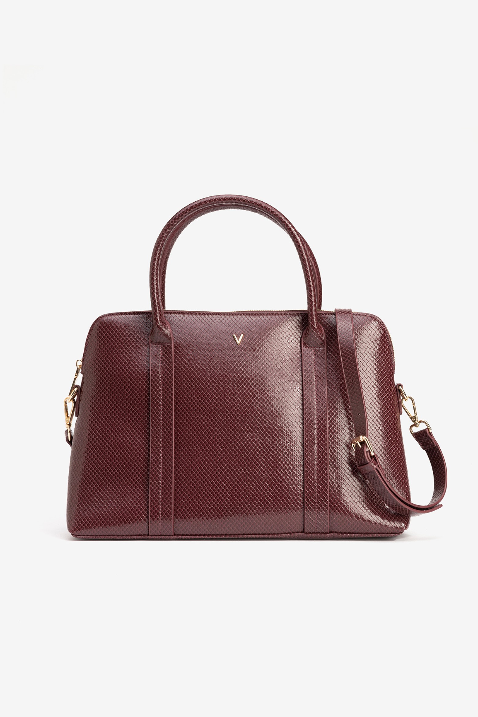 Elegant Burgundy Handbag