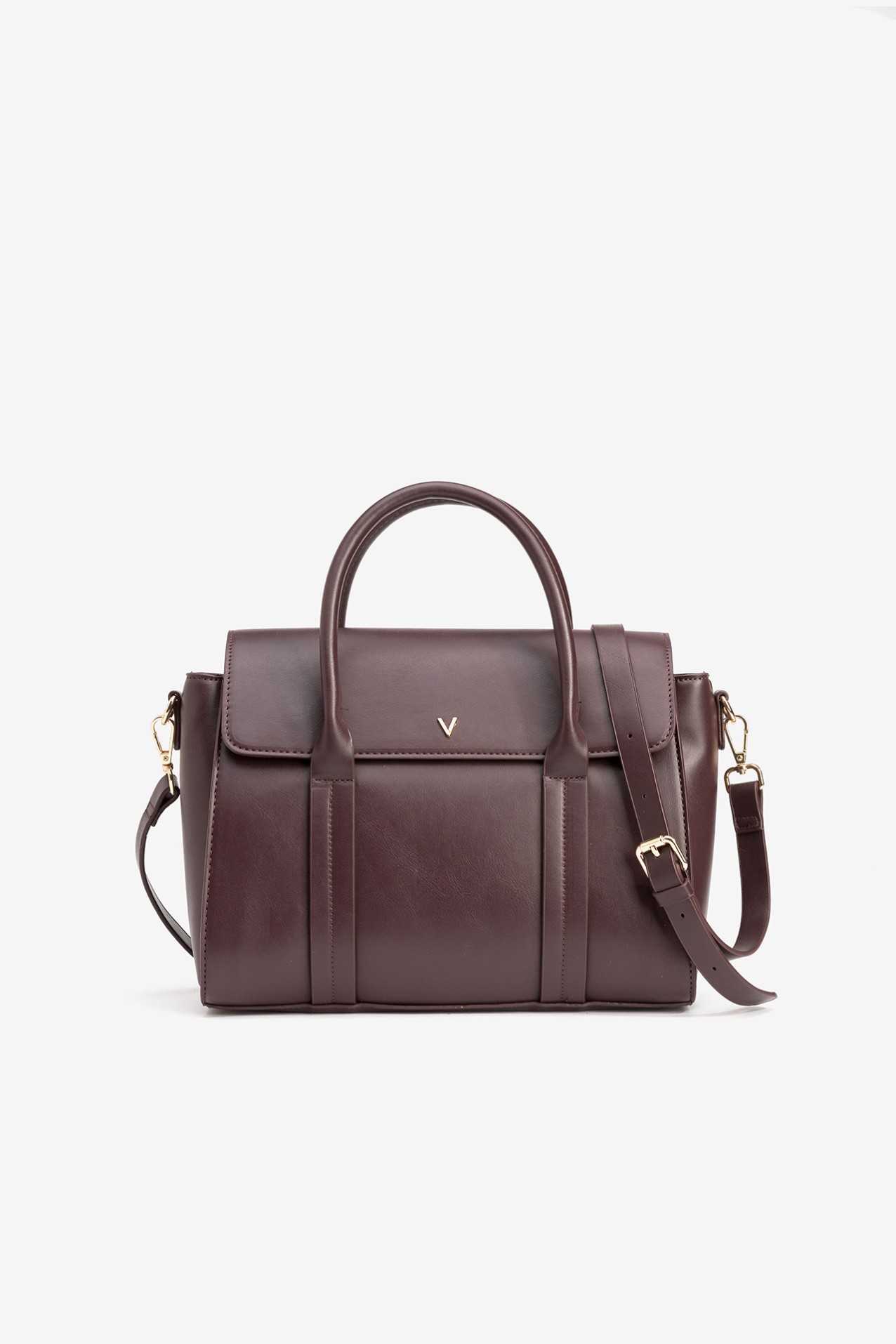 Carteira Estruturada Cor-de-Vinho