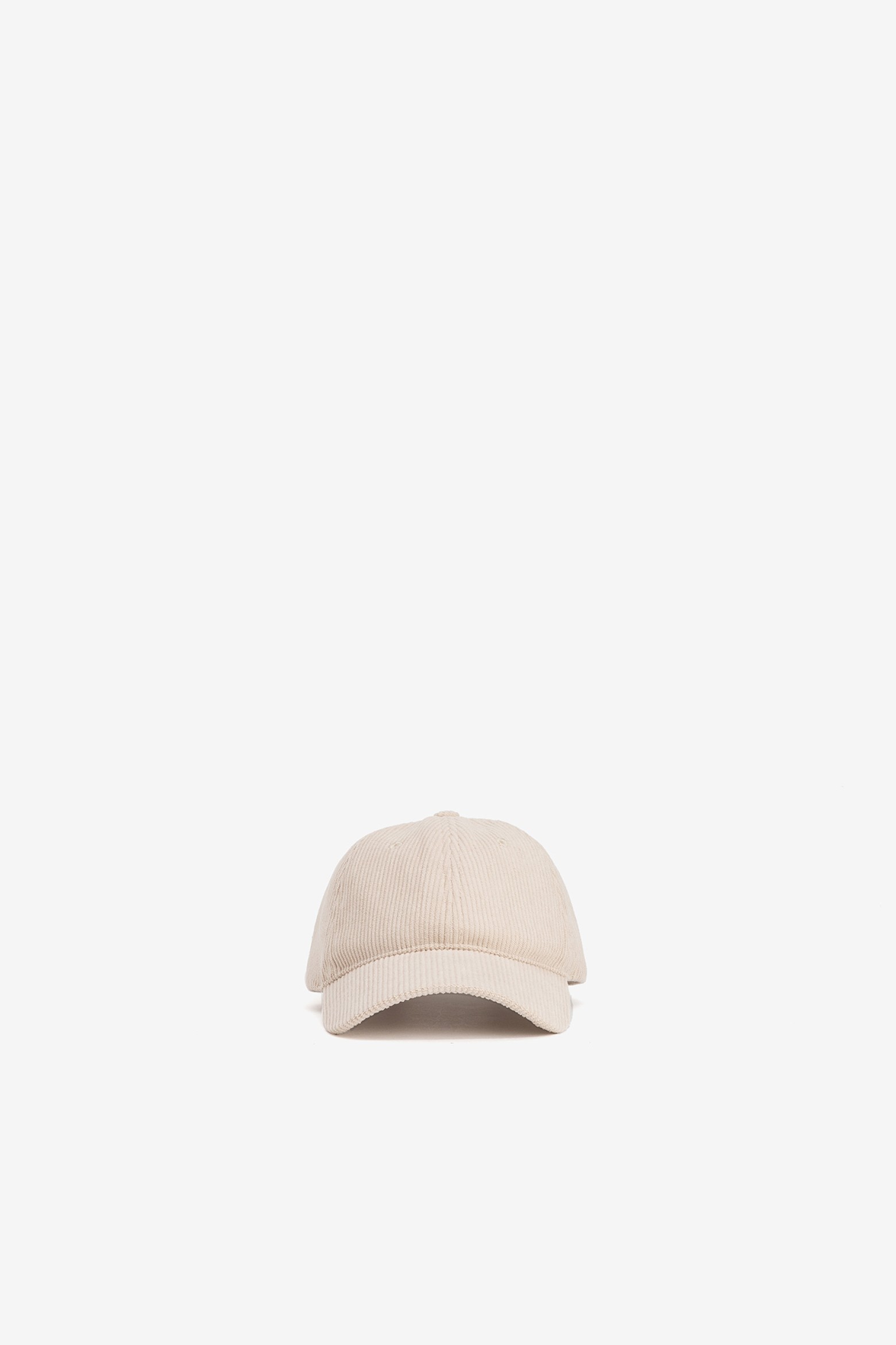 Beige Corduroy Cap