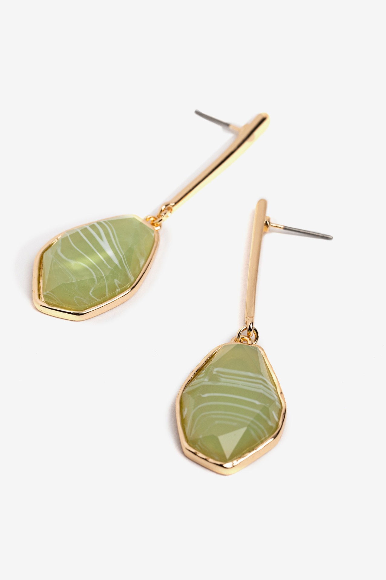 Brincos Verde-claro Elegantes