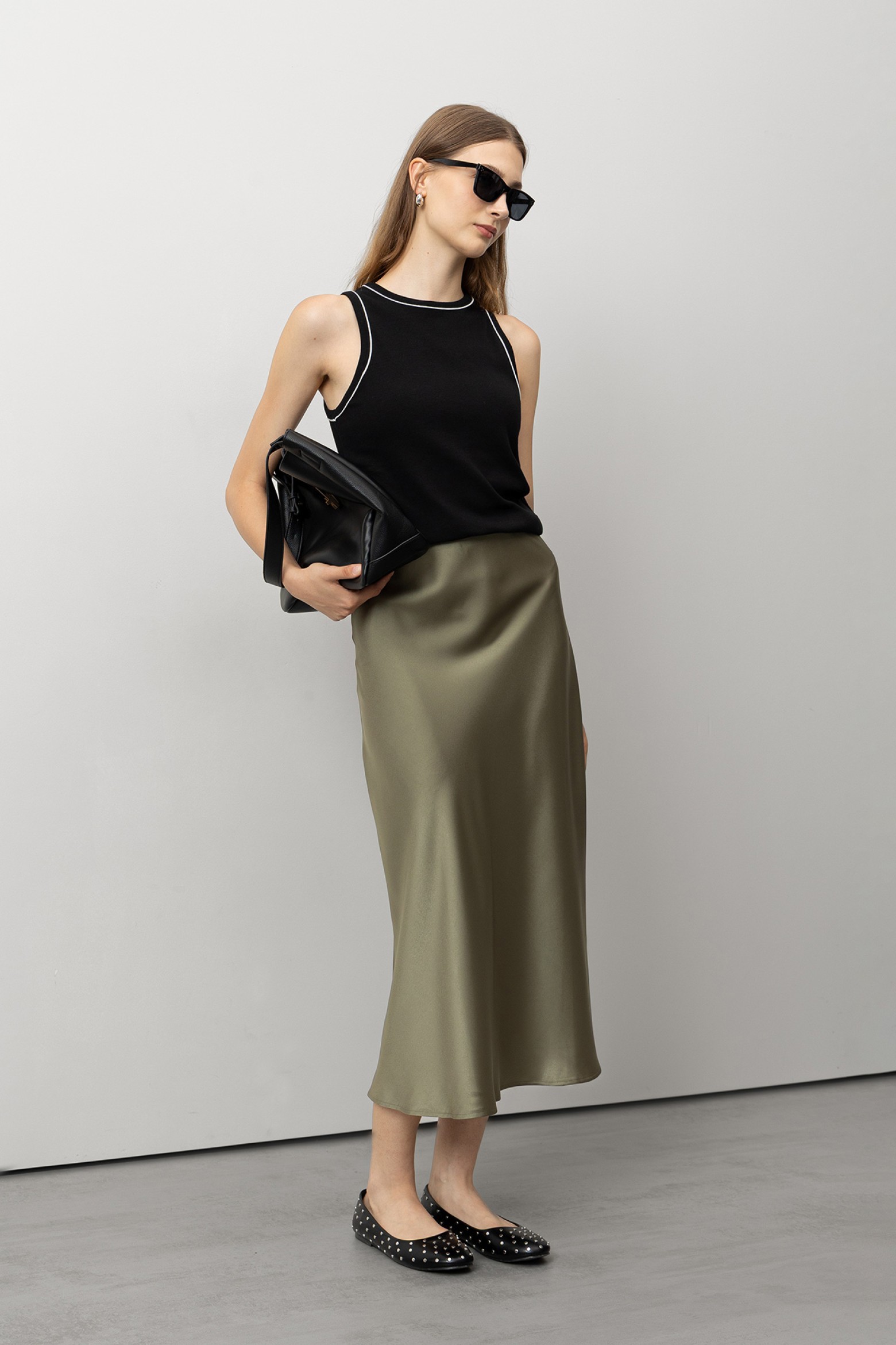 Saia Midi Acetinada