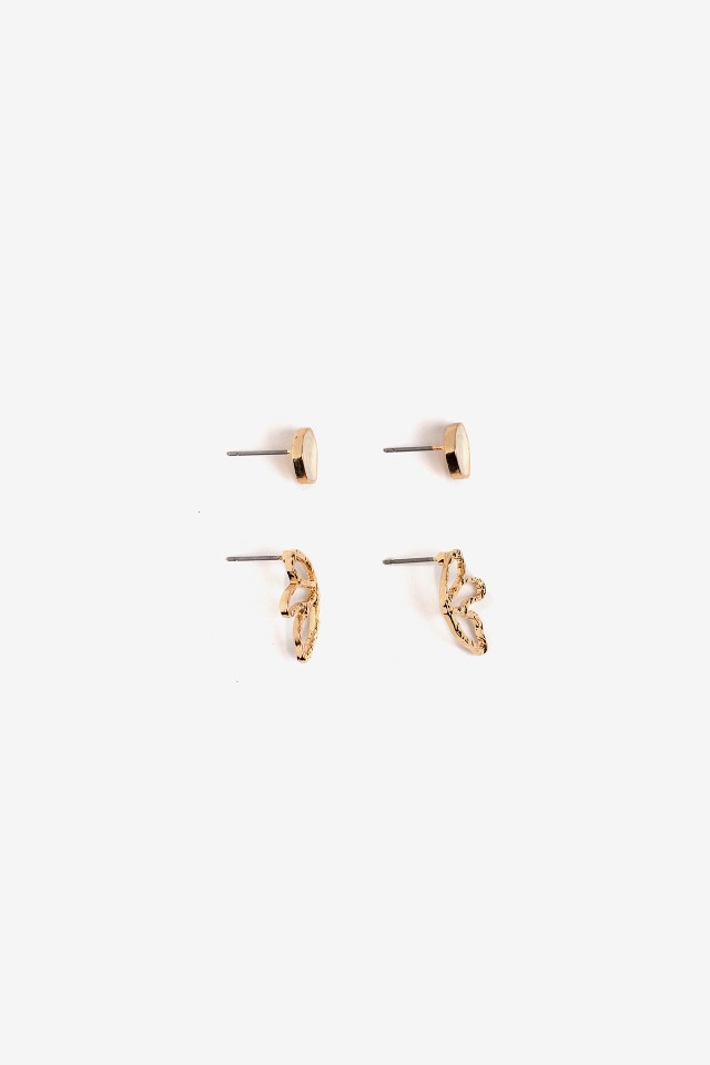 Pendientes dorados minimalistas