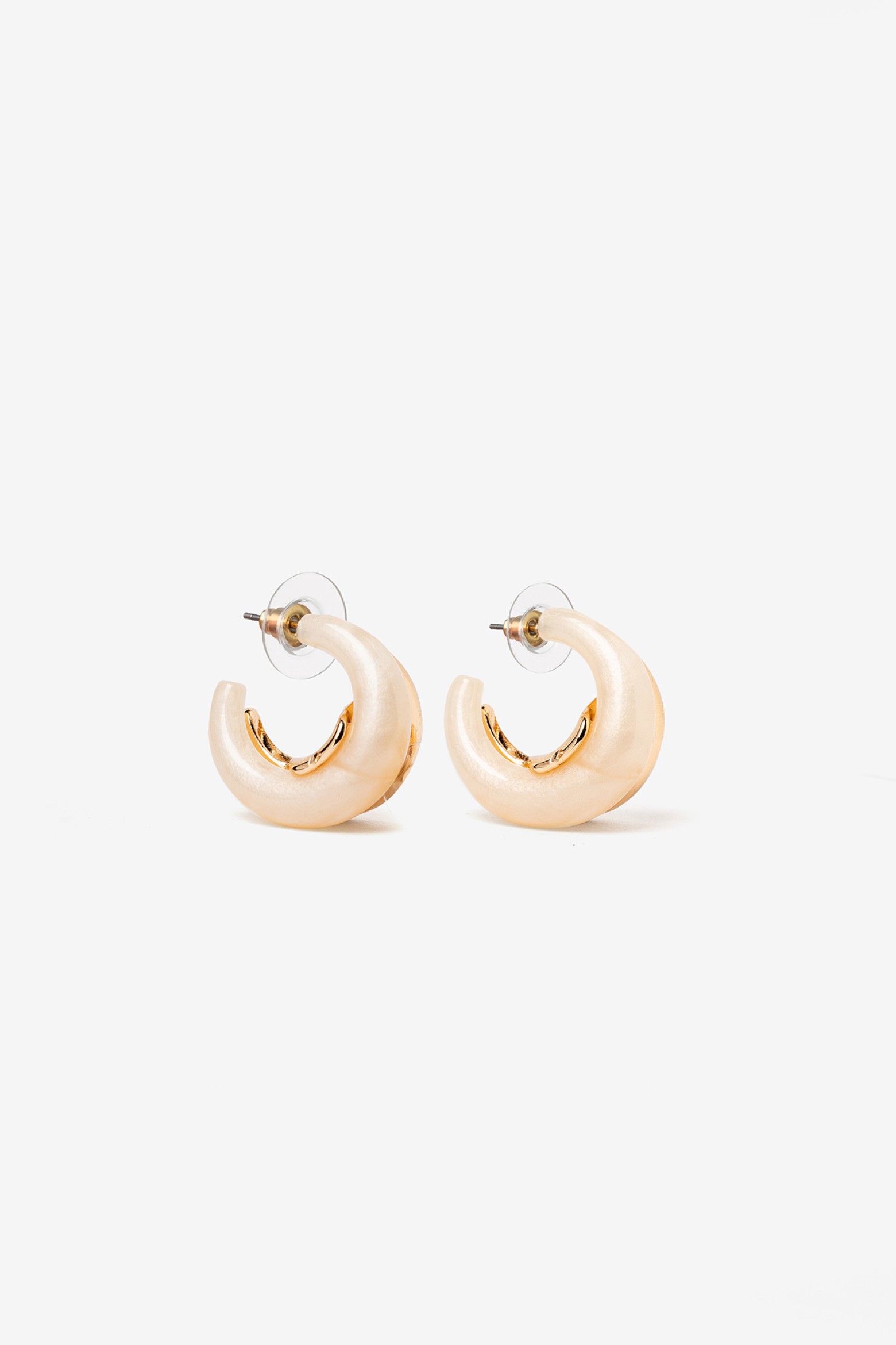 Pendientes de aro dorados